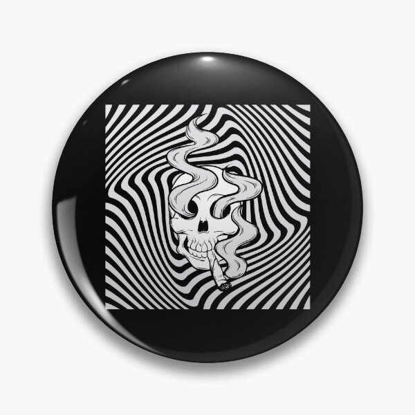 Item preview, Skull with cigarette optical illusion designed and sold by Michael Schmidt.