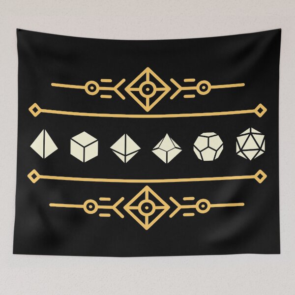 Item preview, Minimal Lines Geometric Symbols Polyhedral Dice Set designed and sold by pixeptional.