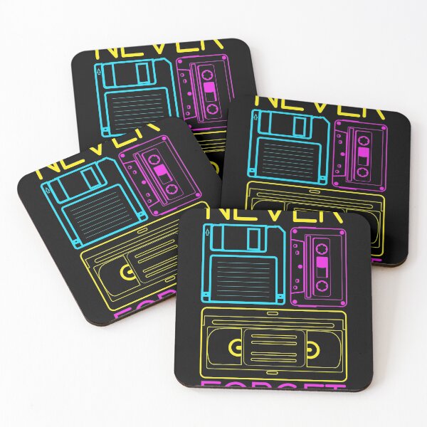 Item preview, Never forget VHS, Floppy Disc and Cassette Tapes gifts print designed and sold by Lisbob.