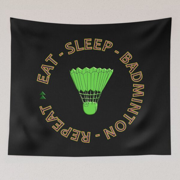 Aperçu de l'œuvre MANGER DORMIR BADMINTON RÉPÉTER créée et vendue par Ralek.