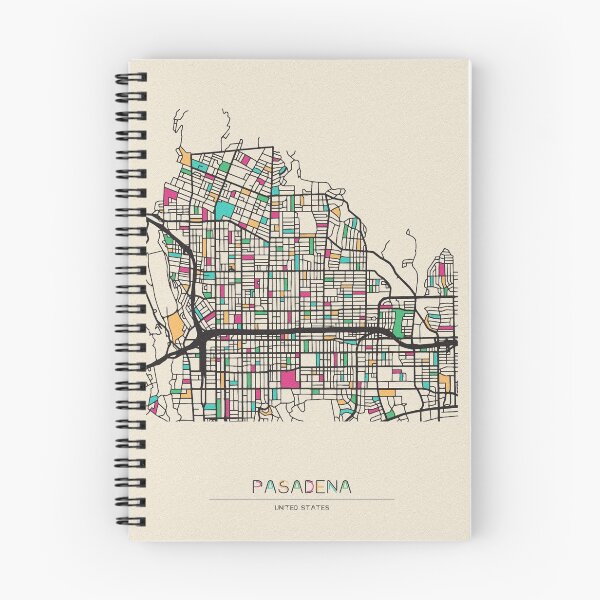 Item preview, Pasadena, California Street Map designed and sold by A Deniz Akerman.