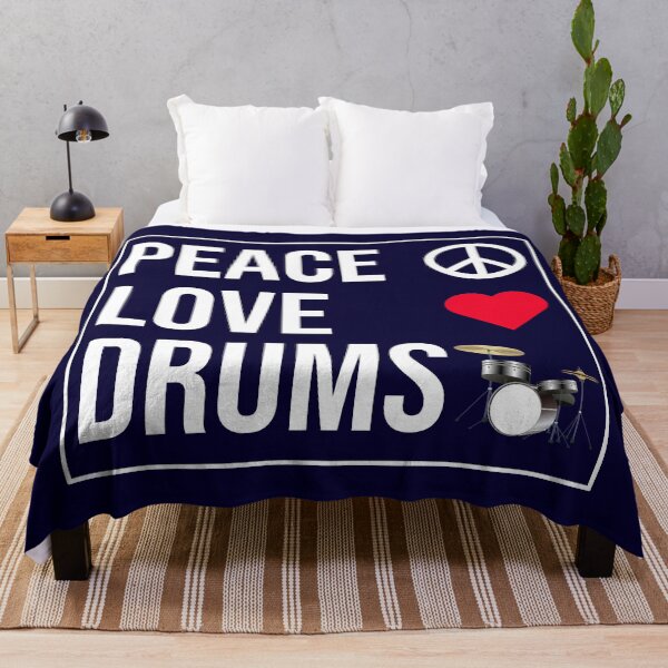 Item preview, Peace Love Drums designed and sold by CatArtStore.