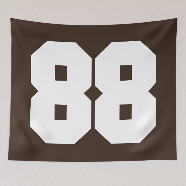 Item preview, 88 Number Cleveland Sports Eighty-Eight Brown Jersey designed and sold by HelloFromAja.