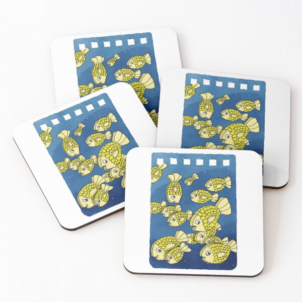 Item preview, Flat, golden fish in a pack designed and sold by LeahHa.