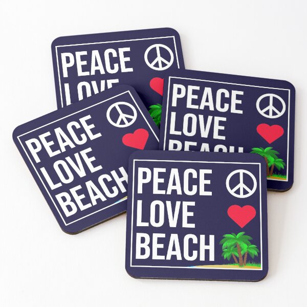 Item preview, Peace Love Beach designed and sold by CatArtStore.