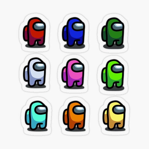Among us complete sticker pack Transparent Sticker