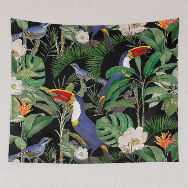 Item preview, Tropical Jungle Toucans designed and sold by artsandsoul.