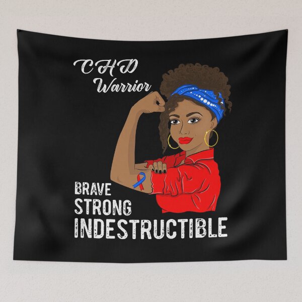 Item preview, CHD Warrior Indestructible Congenital Heart Defect Awareness designed and sold by ZNOVANNA.