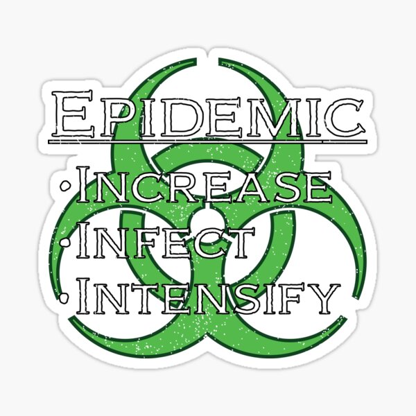 Item preview, Epidemic card from the Pandemic board game designed and sold by IndependentLife.