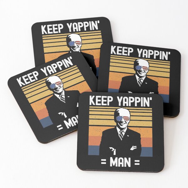 Item preview, Keep Yappin Man Joe Biden Debate Yappin' Yapping Vintage American Flag designed and sold by VDKMerch.