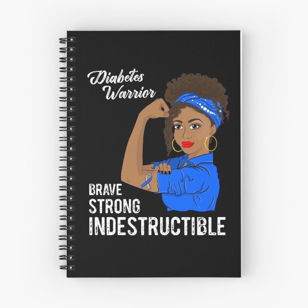 Item preview, Diabetes Warrior Indestructible t1d t2d Black Girl Awareness designed and sold by ZNOVANNA.