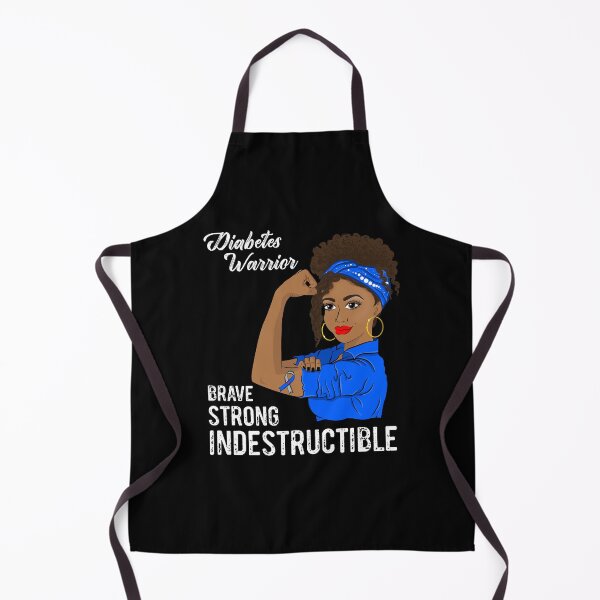 Item preview, Diabetes Warrior Indestructible t1d t2d Black Girl Awareness designed and sold by ZNOVANNA.