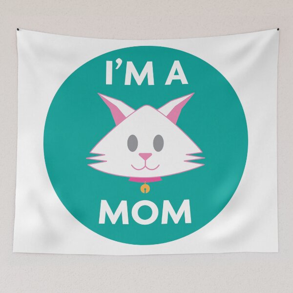 Item preview, I'm a cat mom designed and sold by graphicsbuddy.