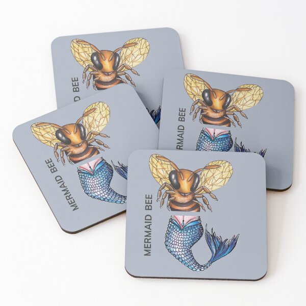 Item preview, MERMAID BEE by FrankenDuo aluminium grey designed and sold by FrankenDuo.