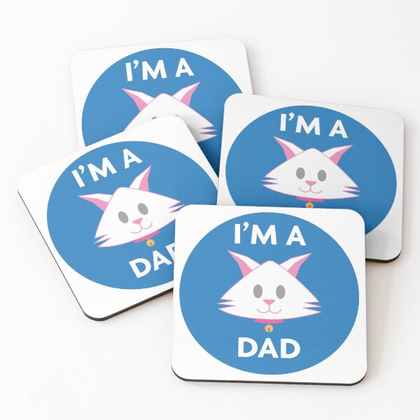 Item preview, I'm a cat dad designed and sold by graphicsbuddy.
