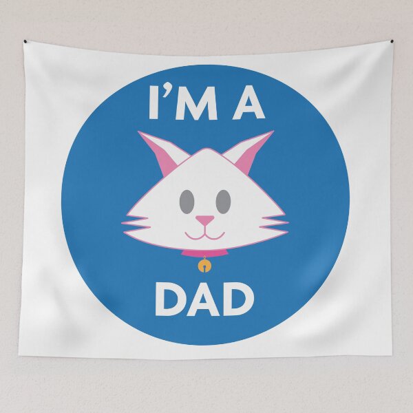 Item preview, I'm a cat dad designed and sold by graphicsbuddy.