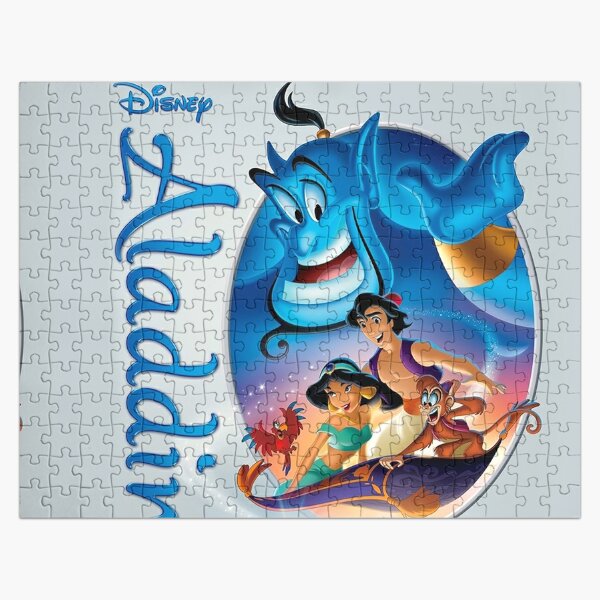 aladdin old big jigsaw puzzle movie poster