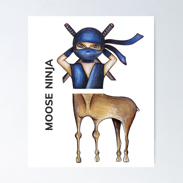 Item preview, MOOSE NINJA by FrankenDuo designed and sold by FrankenDuo.