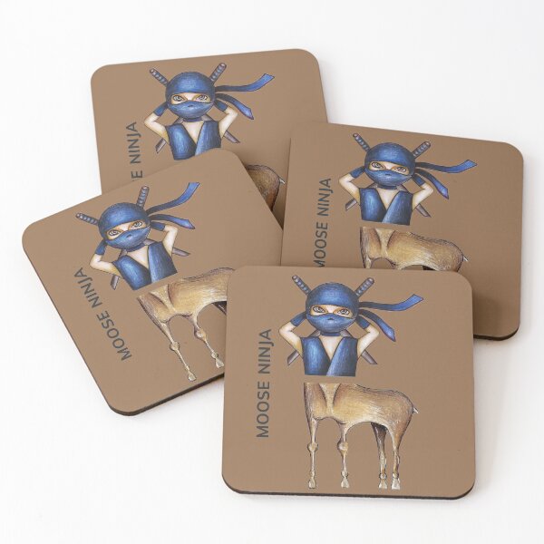 Item preview, MOOSE NINJA by FrankenDuo mocha brown designed and sold by FrankenDuo.