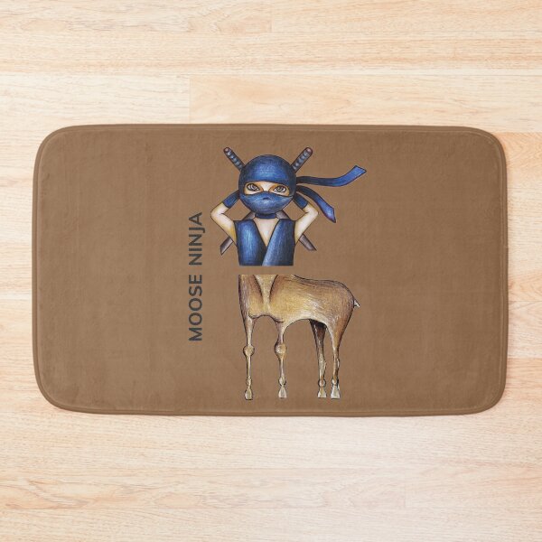Item preview, MOOSE NINJA by FrankenDuo mocha brown designed and sold by FrankenDuo.