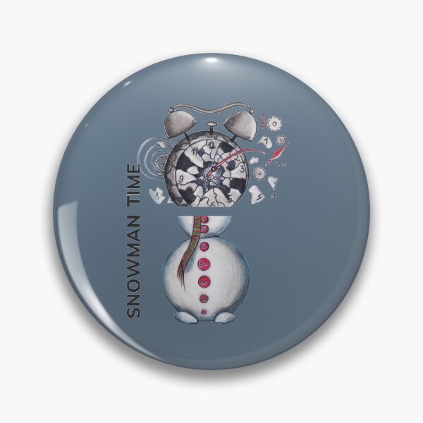 Item preview, SNOWMAN TIME by FrankenDuo steel blue designed and sold by FrankenDuo.
