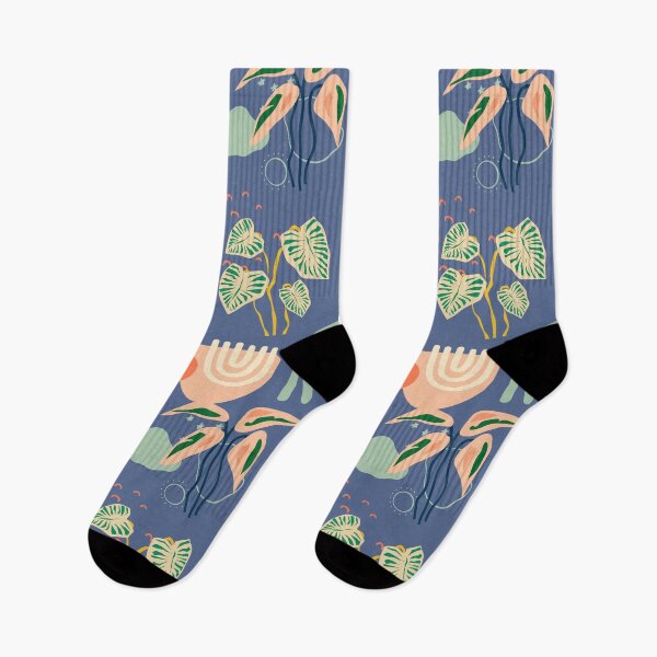 Item preview, Boho Easthetic Monstera Girly Pastel Pattern designed and sold by cation-studio.