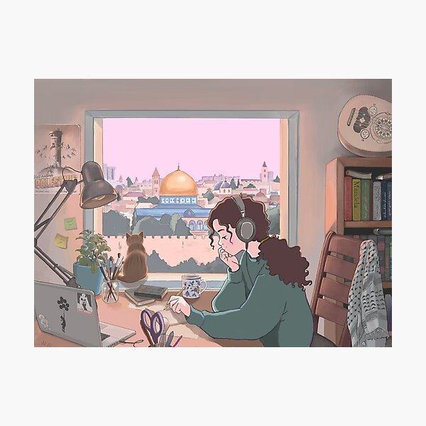 Palestinain LoFi Girl Photographic Print