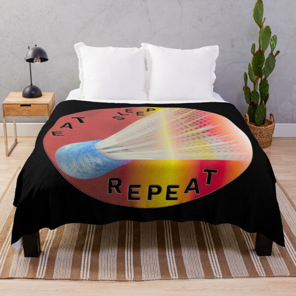 Item preview, EAT SLEEP BADMINTON REPEAT designed and sold by Ralek.
