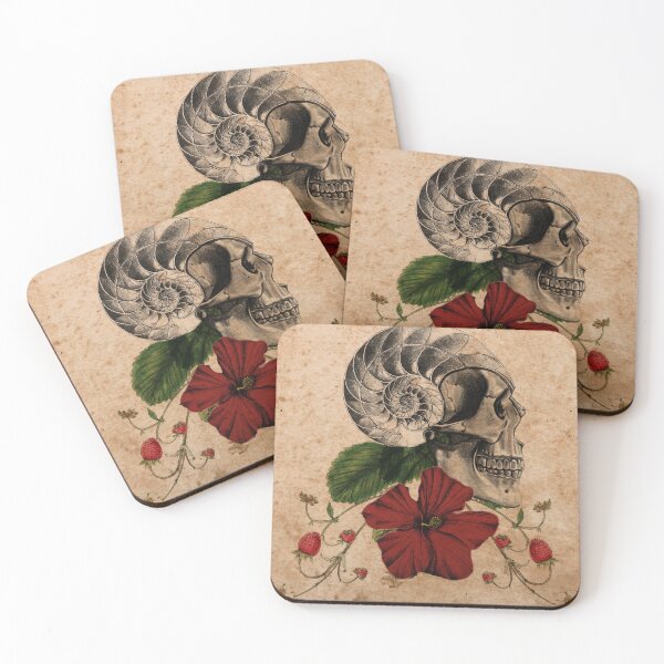 Item preview, Flower skull with shell designed and sold by -ADE-.