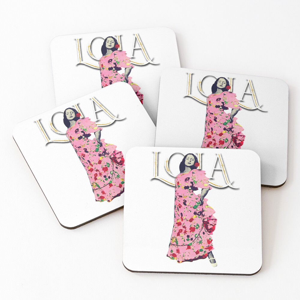 Lola Flores Diseño "Lola Embrujo" Posavasos (lote de 4)