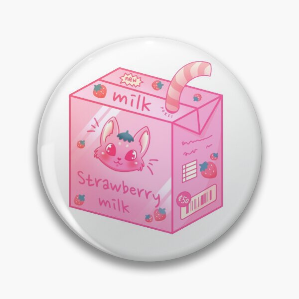 Item preview, Strawberry milk cat designed and sold by Paulina Hildebrandt.