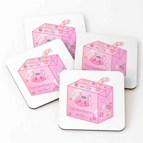 Item preview, Strawberry milk cat designed and sold by Paulina Hildebrandt.