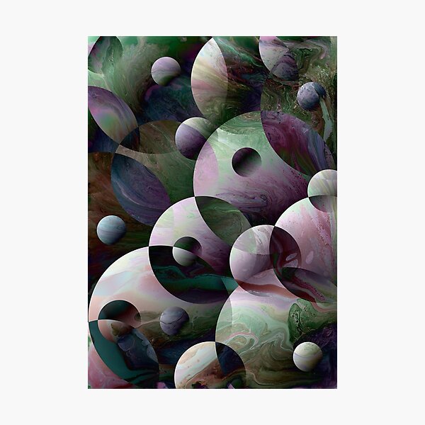 Orbs 3: round spheres abstract Photographic Print