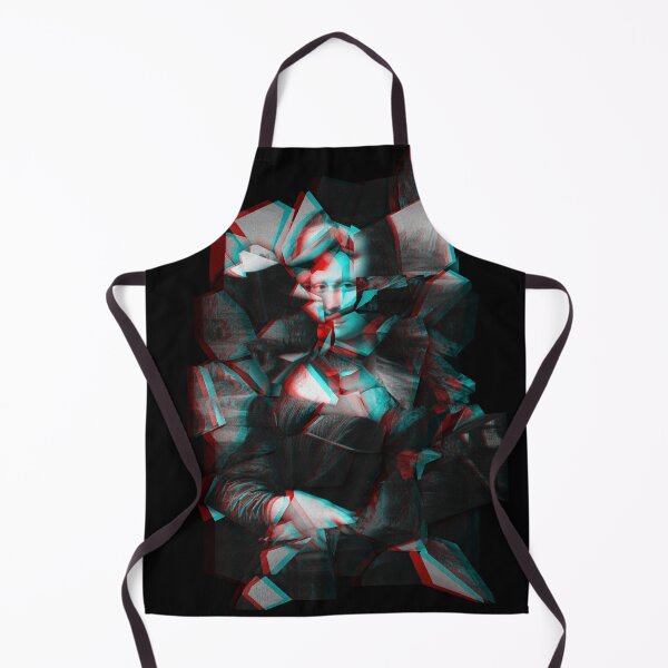 Item preview, Mona Lisa Shattered 3D Stereoscopic (Black/White/Red/Cyan) designed and sold by hyproinc.