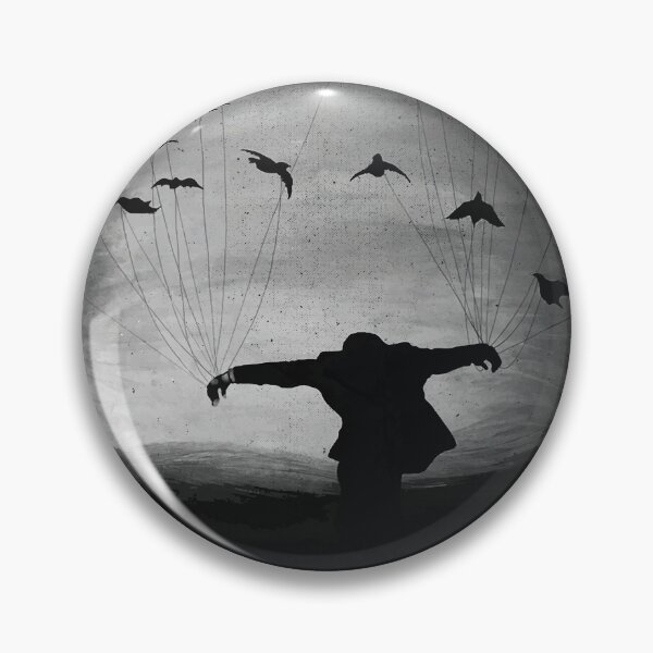 Item preview, Man In flight with ravens designed and sold by jesseladret.