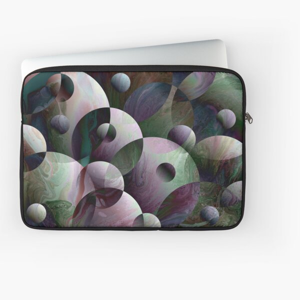 Orbs 3: round spheres abstract Laptop Sleeve