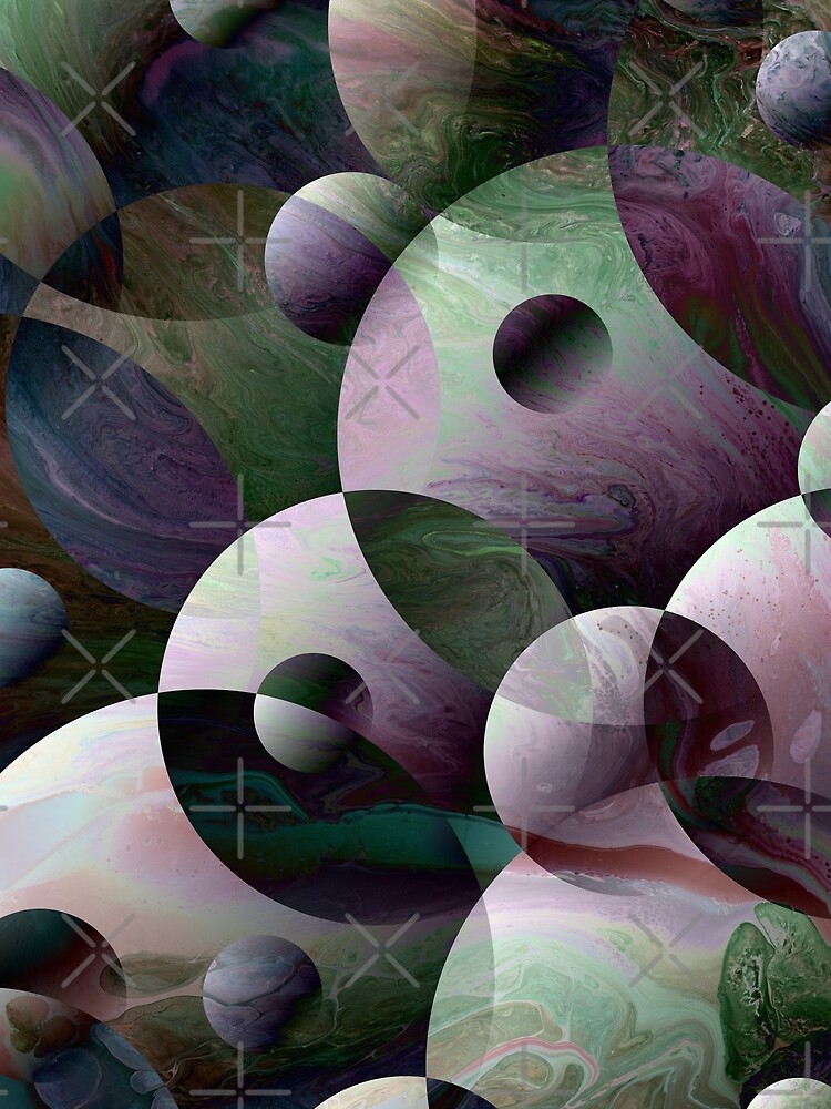 Orbs 3: round spheres abstract by kerravonsen