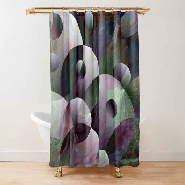 Orbs 3: round spheres abstract Shower Curtain