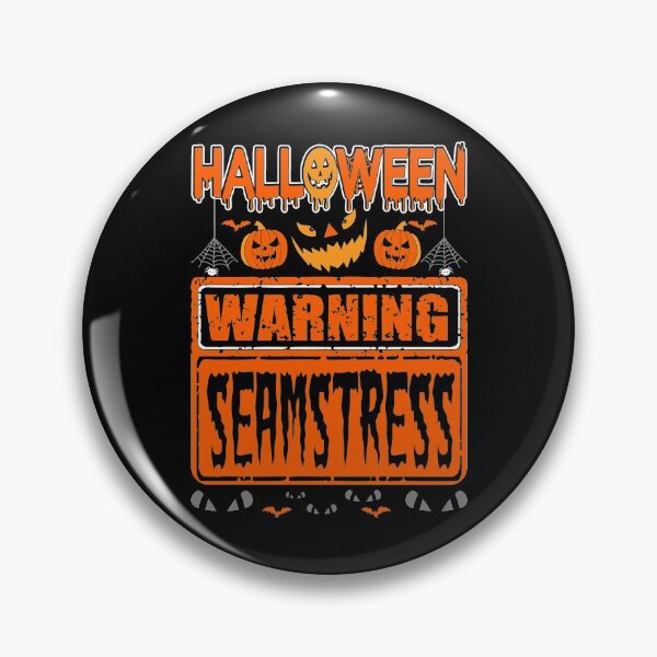 Item preview, Halloween Warning Seamstress designed and sold by Charles Brian.