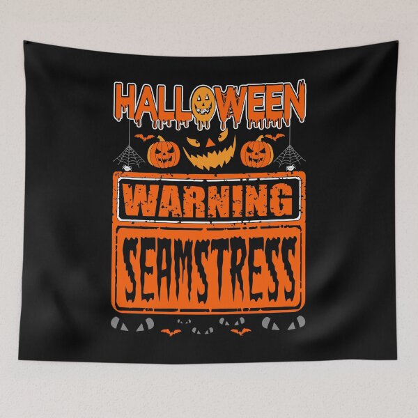 Item preview, Halloween Warning Seamstress designed and sold by Charles Brian.