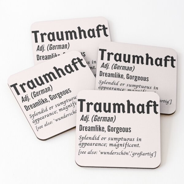 Artikelvorschau, Traumhaft Dreamlike Gorgeous German entworfen und verkauft von Time4German.