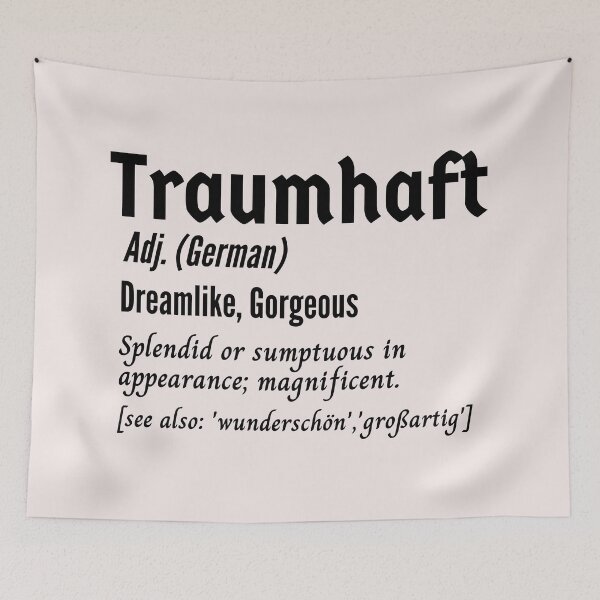 Artikelvorschau, Traumhaft Dreamlike Gorgeous German entworfen und verkauft von Time4German.