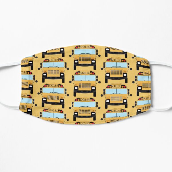 Yellow School Bus Mask