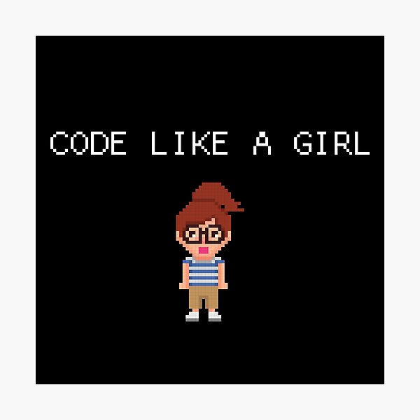 Aperçu de l'œuvre Code comme une fille créée et vendue par purumArt.