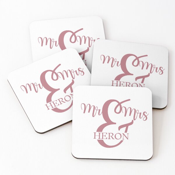 Item preview, Mr & MRS HERON | Gift ideas designed and sold by yourscotborders.