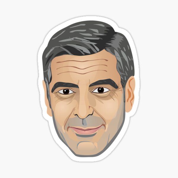 George Clooney Sticker