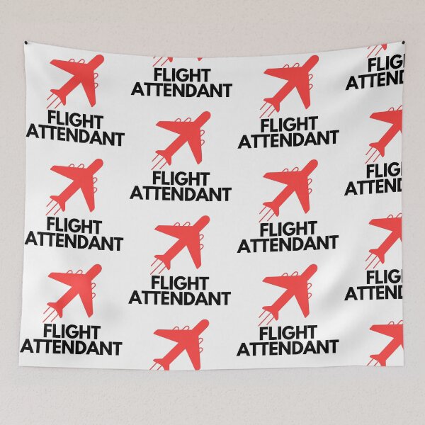 Item preview, Flight Attendant (Cabin Crew) - With Airplane Flying designed and sold by jetmike.