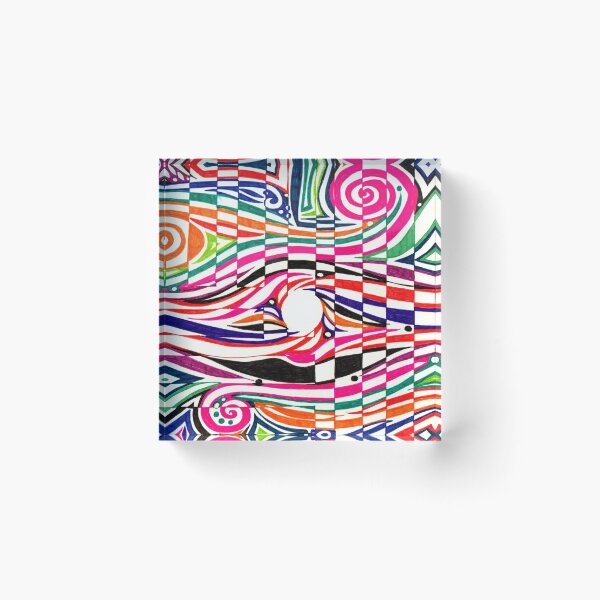 Item preview, Trippy Colored Swirls Doodle designed and sold by Courtney Wartner.