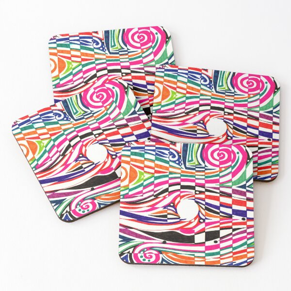 Item preview, Trippy Colored Swirls Doodle designed and sold by Courtney Wartner.