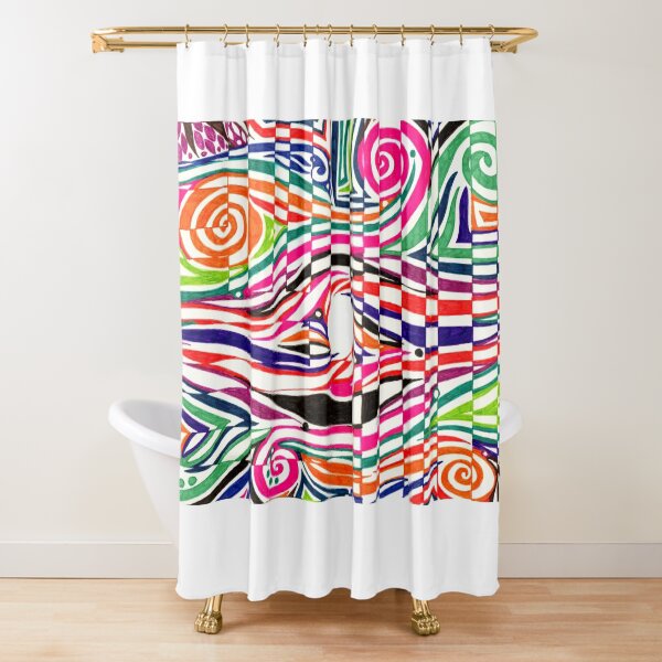 Item preview, Trippy Colored Swirls Doodle designed and sold by Courtney Wartner.